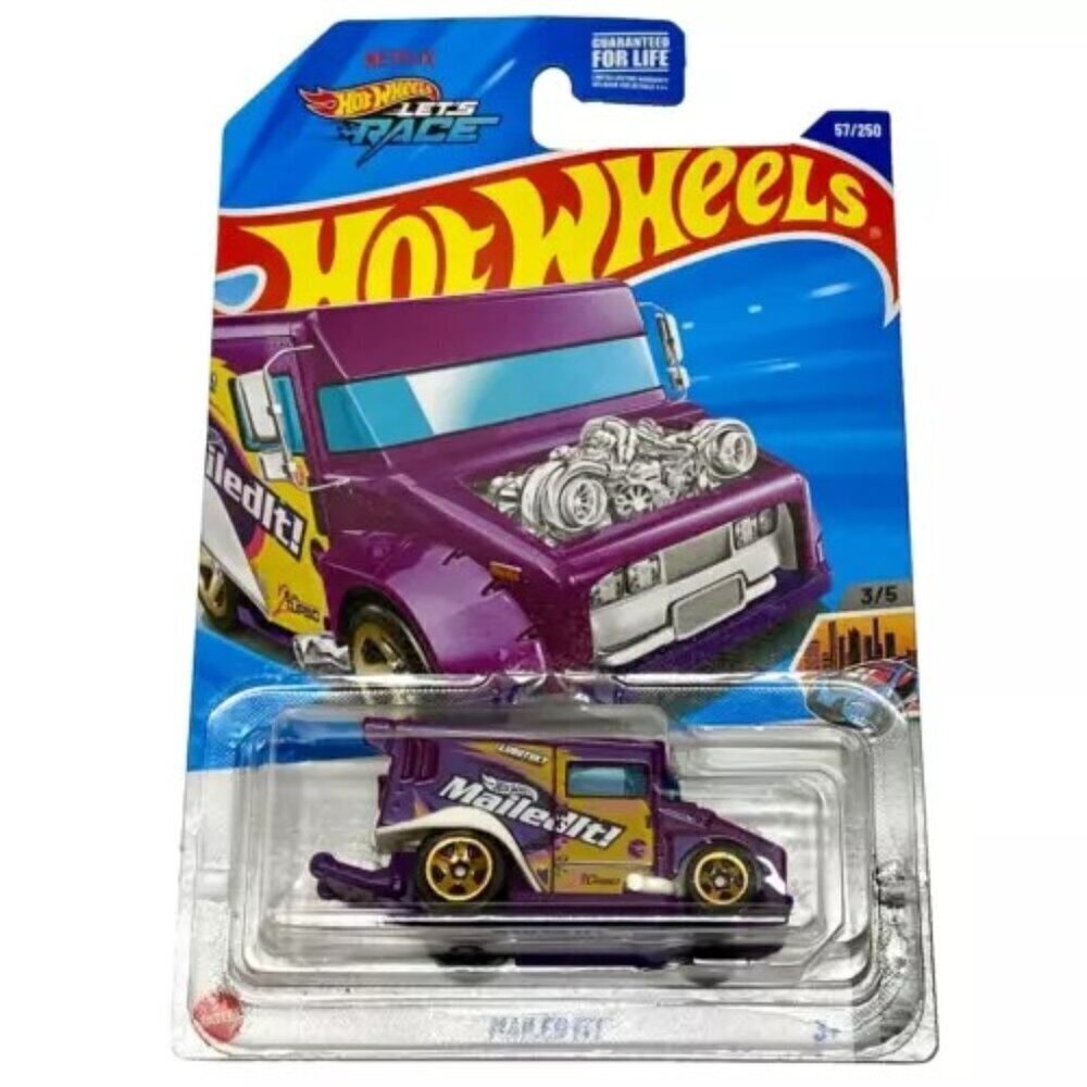 Hot‎ Wheels Mailed It! 57/250 HW Metro 3/5 Purple Die-cast 1:64 Model NIP 2025